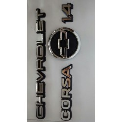 Kit Emblemas Corsa 1.4 até 1998 