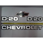 Kit Emblemas D 20 Chevrolet