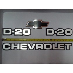 Kit Emblemas D 20 Chevrolet