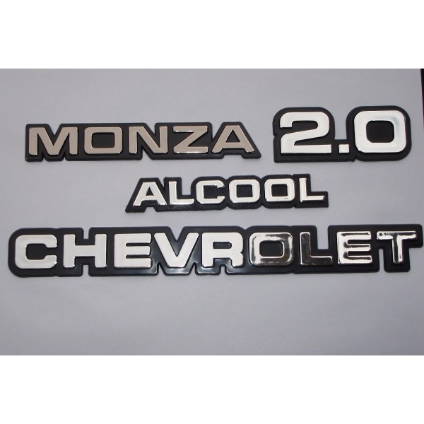Kit Emblemas Monza até 90 2.0 Alcool