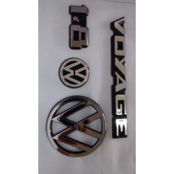 Kit Emblemas Voyage 1.8 até 1990 Cromado