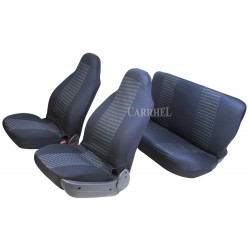 Capa Banco Alto Preto Malha Universal Kit 4 Pç Capa Banco Alto Preto Malha Universal Kit 4 Pç