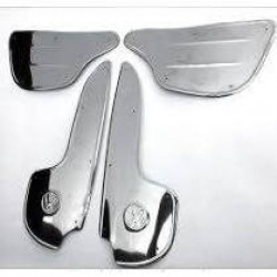 Polaina Paralamas Fusca Americano Kit 4 pç Inox Polaina Paralamas Fusca Americano Kit 4 pç Inox